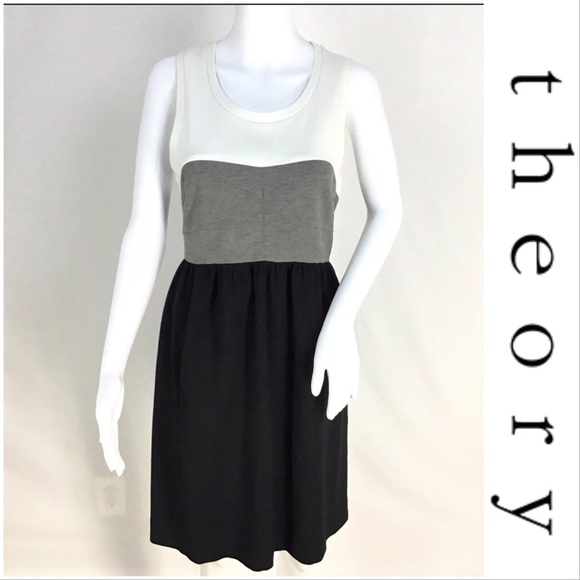 Theory Dresses & Skirts - Theory Color Block Dress 12 EUC